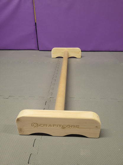 Crafitcore Handmade Wooden Gymnastics Floor Bar | Kids Home Training Bar | UK Made Ballet & Beginner Gym Equipment